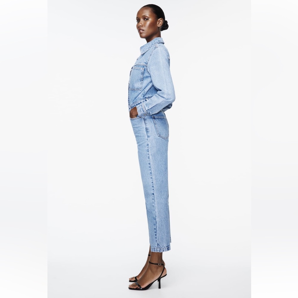 Zara Blue Denim Jumpsuit - Picture 5 of 16